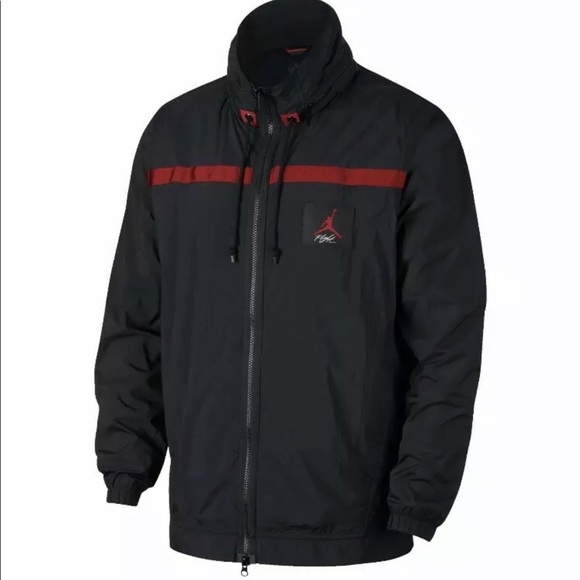 NIKE/JORDAN Wings Of Flight Windbreaker Jacket AH6242-010 Black Medium - Picture 2 of 6